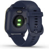 Часы GARMIN VENU SQ – MUSIC EDITION LIGHT GOLD ALUMINUM BEZEL WITH NAVY CASE AND SILICONE BAND 010-02426-12